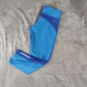 Blue Nike Running Dri-Fit Crop Leggings XS